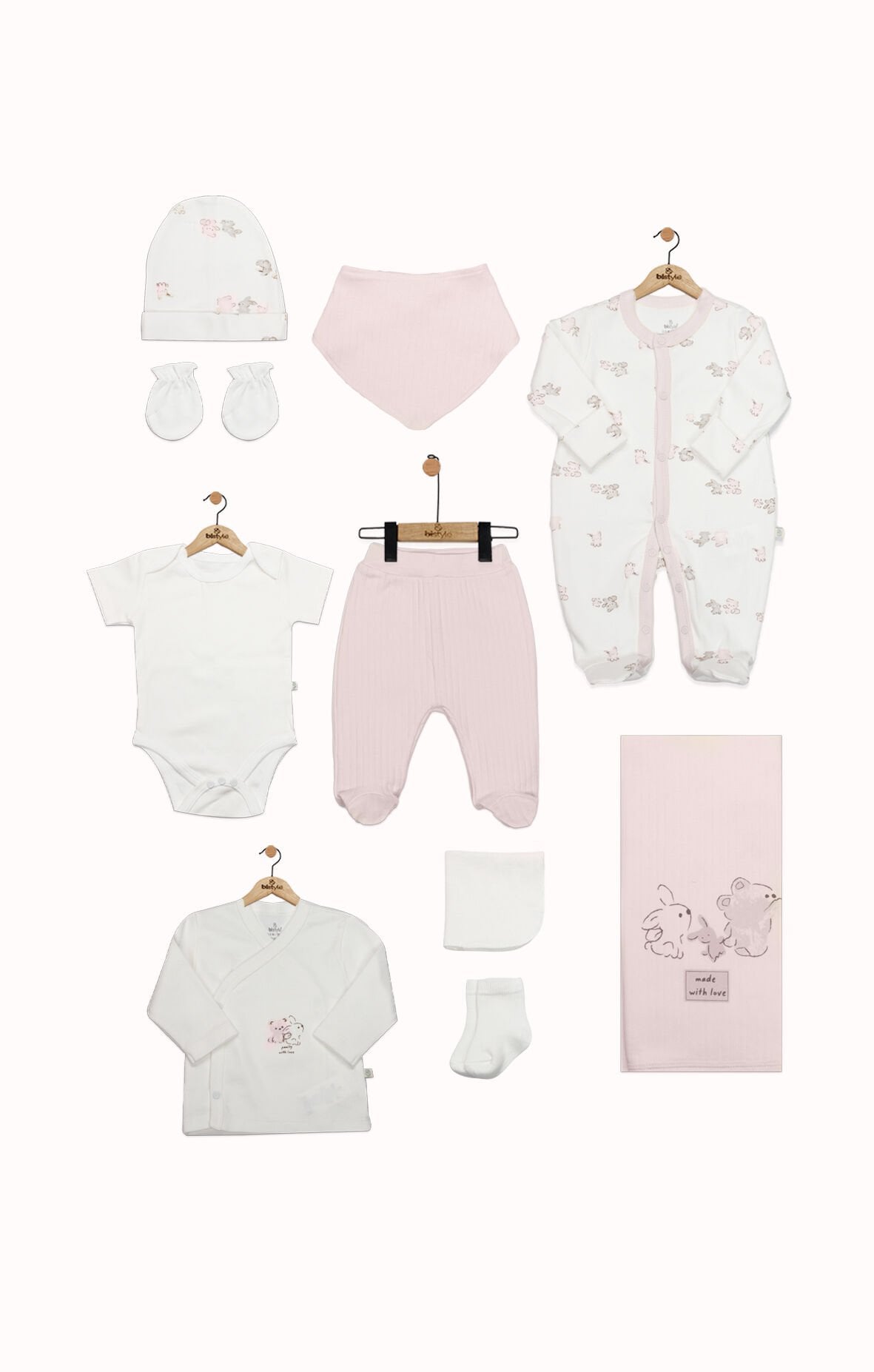 Bistyle 10lu Hastane Çıkışı Love You Family 11118 Pudra