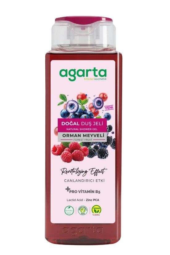 Agarta Doğal Duş Jeli 400 ml Orman Meyveleri