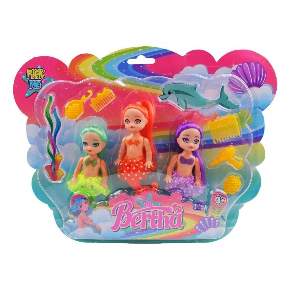 6021 - DENİZ KIZI AKSESUARLI 3 LÜ KARTELA