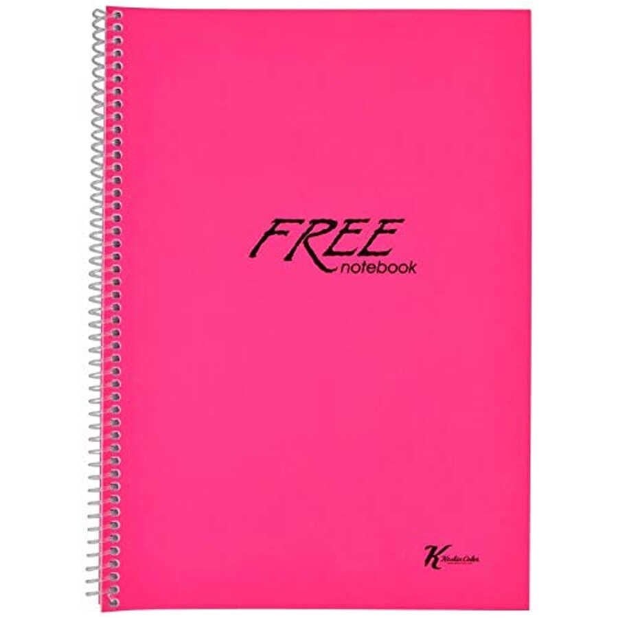 Keskin A4 100 Yp.Düz PP Kapak Free Defter