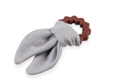 BabyJem Silikon Diş Kaşıyıcılı Müslin Önlük 736 Gri