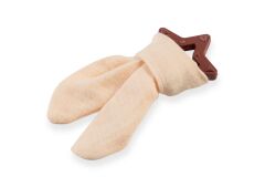 BabyJem Silikon Diş Kaşıyıcılı Müslin Önlük 736 Somon