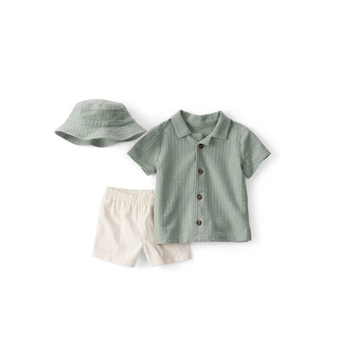 Carters Erkek Bebek Alt Üst Set 1U588410 Yeşil