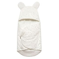 Bebitof Ay Yıldız Desenli Kundak 95015 Beyaz