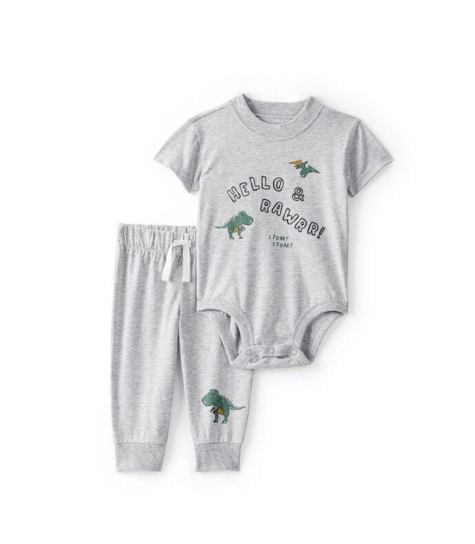 Carters Erkek Bebek Body Pantolon Set 1U270510 Gri