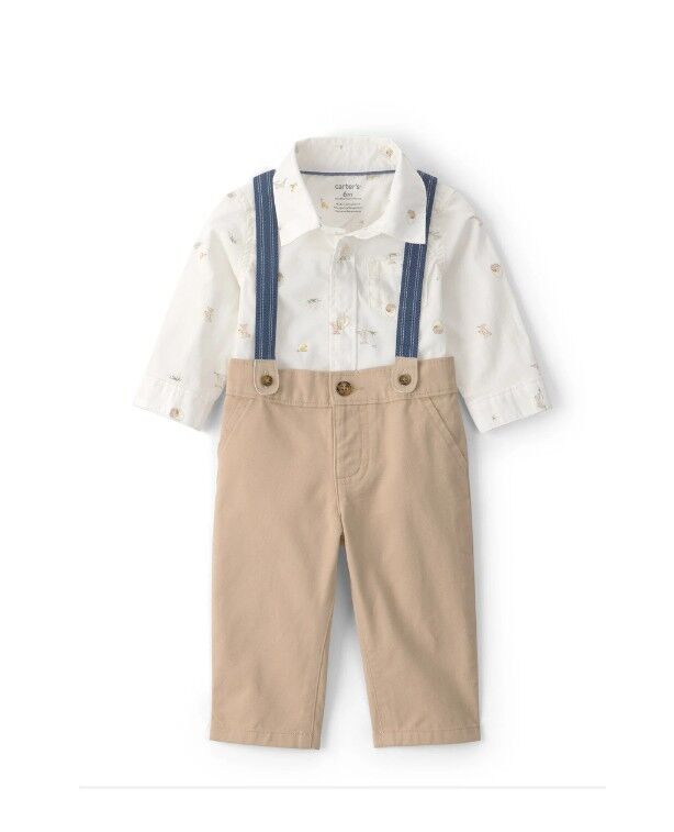 Carters Erkek Bebek Body Pantolon Set 1U634910 Bej
