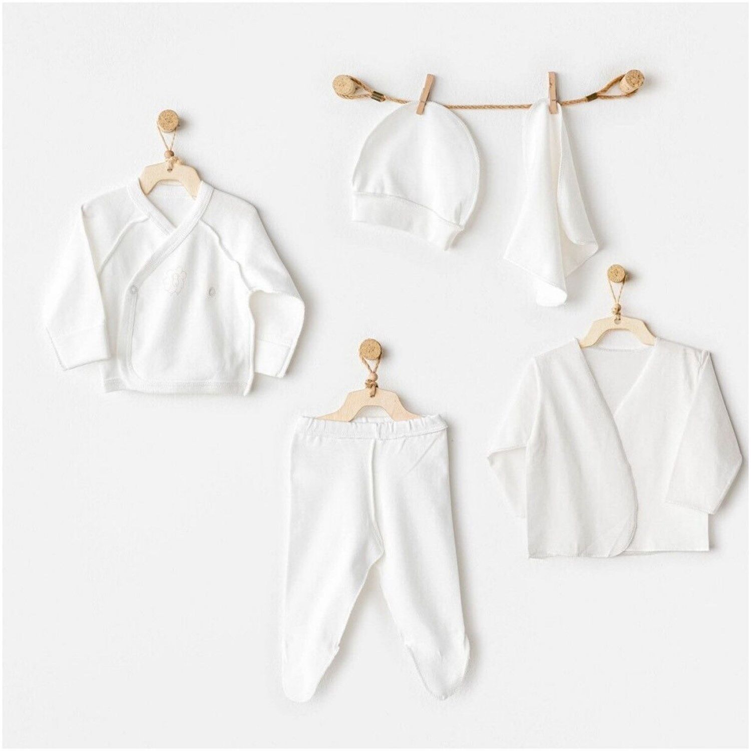 Andywawa AC25730 Organik Premature Line 5'li Hastane Çıkışı Ekru