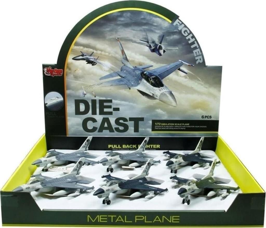 HW777-16 - Ç/B SAVAŞ UÇAK METAL KUTULU