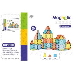 Manyetik Bloklar 55 Parça 5.5 Cm