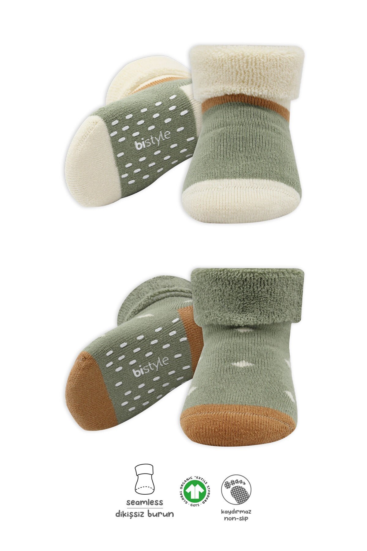 Bi̇style 2'li Havlu Soket Kaymaz Point Gi̇rl 10505 Nil