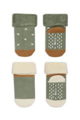 Bi̇style 2'li Havlu Soket Kaymaz Point Gi̇rl 10505 Nil