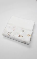 Bistyle 2li Müslin Battaniye In The Zoo Kutulu 70153 75x75cm Beyaz