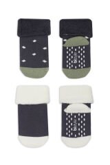 Bi̇style 2'li Havlu Soket Kaymaz Point Boy 10506 Antrasit