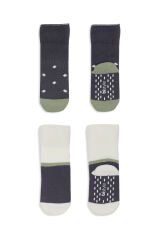 Bi̇style 2'li Havlu Soket Kaymaz Point Boy 10506 Antrasit