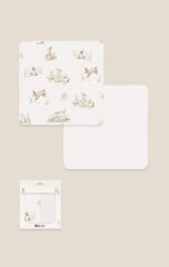 Bistyle 2li Müslin Battaniye Family Rabbit Kutulu 70144 75x75cm Beyaz