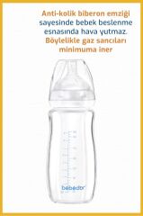 Bebedor Geniş Ağızlı Isıya Dayanıklı Cam Biberon 260ml 51301