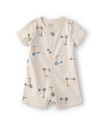 Carters Erkek Bebek Kısa Tulum 1U269010 Bej