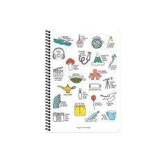 Hisli Şeyler A4 80Yp.Kar.Spr.Stickerli Defter - Ot