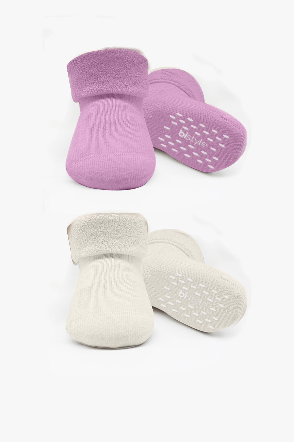 Bi̇style 2'li Havlu Soket Kaymaz Basic Gi̇rl 10507 Gül Kurusu