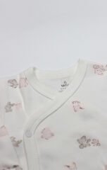 Bistyle 3lü Zıbın Takım Love You Family 13122 Pudra