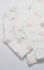 Bistyle 3lü Zıbın Takım Love You Family 13122 Pudra