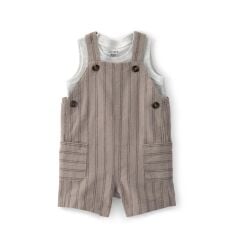Carters Erkek Bebek Salopet Set 1U591710 Kahverengi