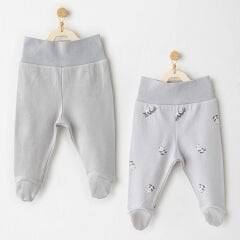Andywawa AC26034 Keep Smiling 2'li Pantolon Grey