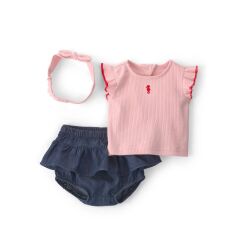Carters Kız Bebek Alt Üst Set 1U538410 Pembe