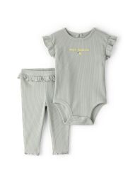 Carters Kız Bebek Body Pantolon Set 1U269710 Yeşil
