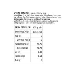Pol’s Gurme Chia Tohumlu Şekersiz Vişne Reçeli 380 Gr