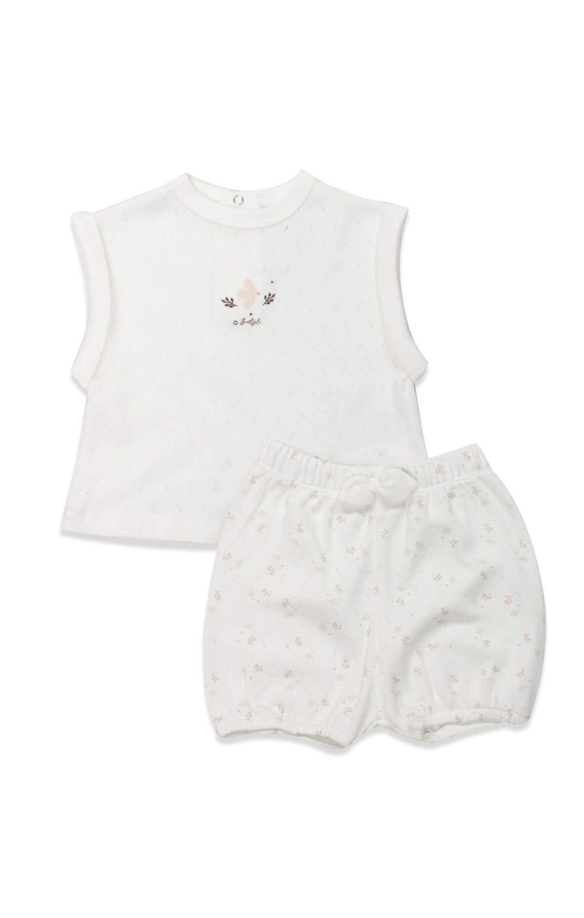 Bistyle 2li Takım Şortlu Morning Sun 14146 Ekru