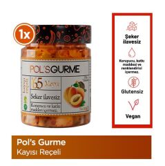 Pol’s Gurme Chia Tohumlu Şekersiz Kayısı Reçeli 380 Gr
