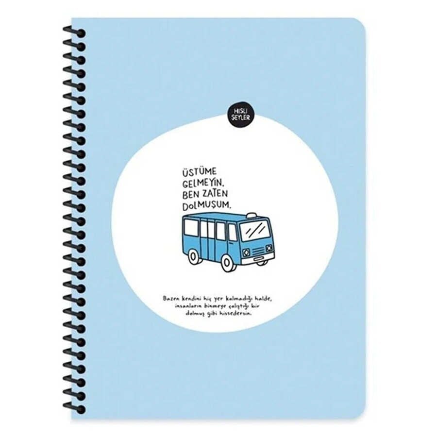 Hisli Şeyler 16,5*22,5  80Yp.Kar.Stickerli Defter
