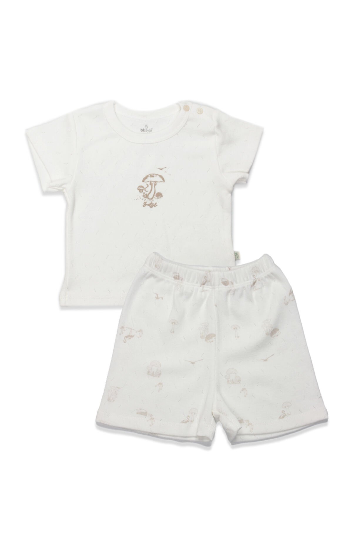 Bistyle 2li Takım Şortlu My Favorite Zoo 14150 Ekru