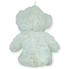 Peluş Papyonlu Ayıcık 40 cm - Beyaz