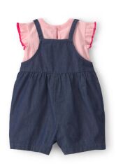 Carters Kız Bebek Salopet Set 1U563510 Mavi