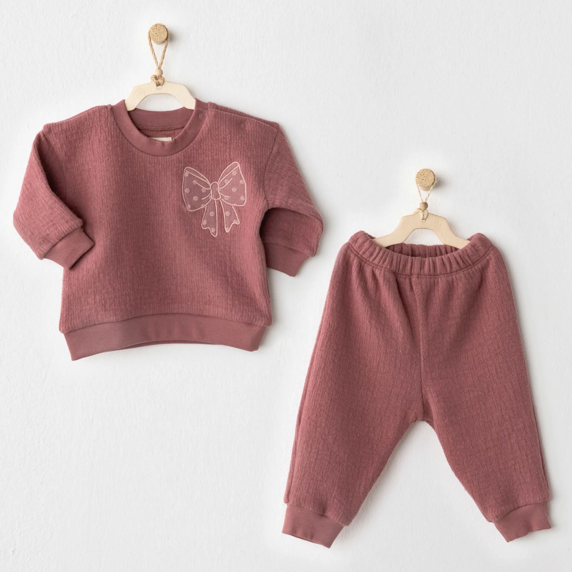 Andywawa AC26200 Casual 2'li Takım Dusty Pink
