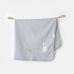 Andywawa AC25808 Blanket 85x90 Little King Bebek Battaniye Grey