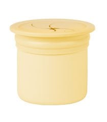 OiOi Ham+Hüp Pipetli Silikon Bardak Seti Mellow Yellow / Powder Grey