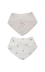 Bistyle 2li Fular Cookies Make Happy 60121 Ekru