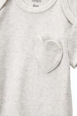 Carters  Layette Kız Bebek kısa Kollu 5li Body 1T100410 Desenli