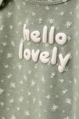 Carters  Layette Kız Bebek kısa Kollu 5li Body 1T100410 Desenli