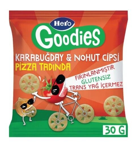 Hero Goodies Pizza Sağlıklı Cips 30 Gr