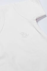 Bistyle Organik Natural Basic Style Kruvaze Yarım Kol Body BS17101 Beyaz