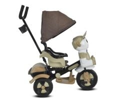 Babyhope 125A Yupi Triycle 3 Tekerli Kontrollü Bisiklet (Pedli) Kahve