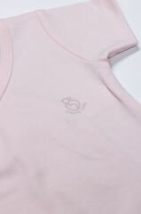 Bistyle Organik Natural Basic Style Kruvaze Yarım Kol Body BS17101 Pembe