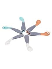 BabyJem Açılı Mama Kaşık Çatal Takımı 703 Gül Kurusu