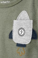 Carters Layette Erkek Bebek Kısa Kollu 5li Body 1T122010 Renkli