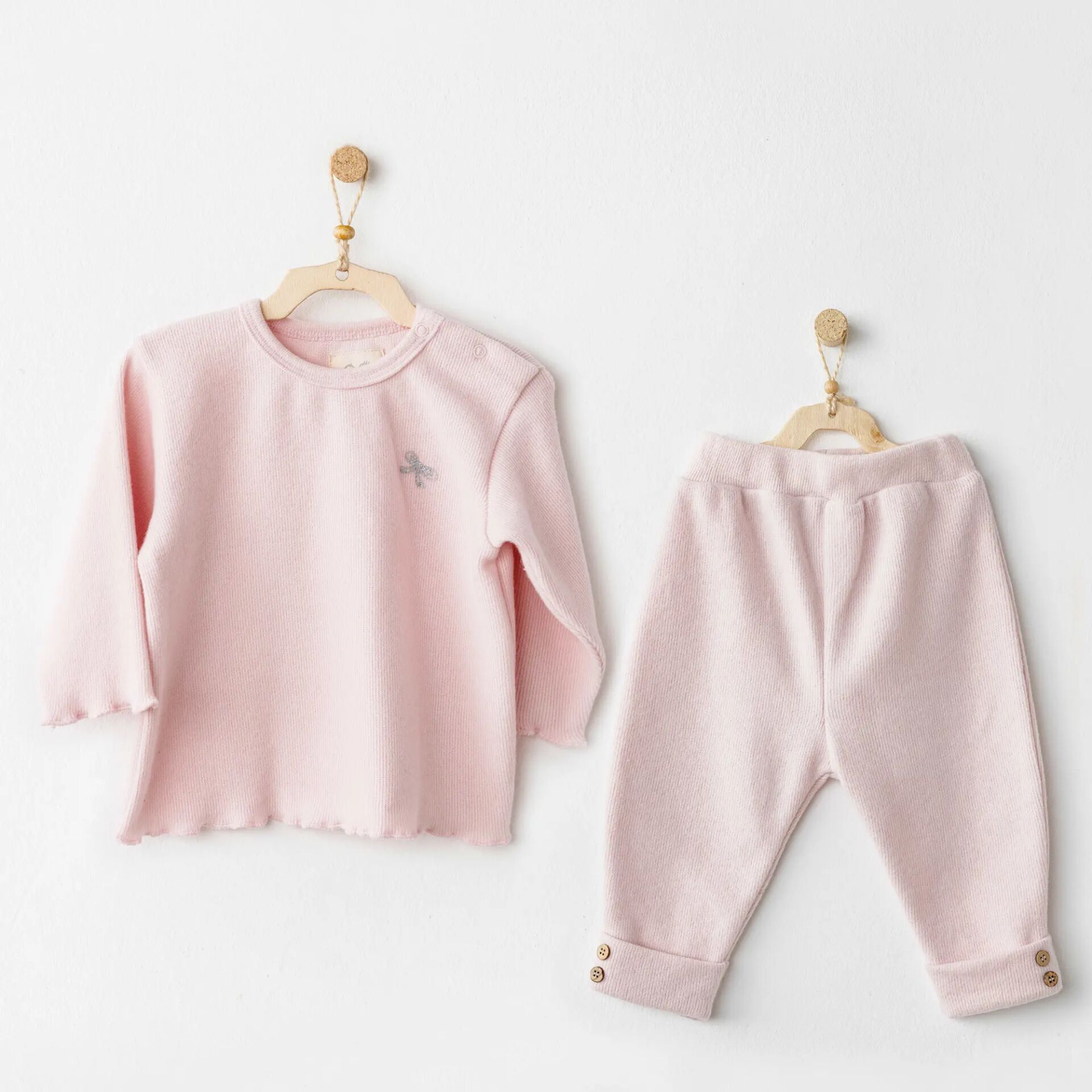Andywawa AC26218 Casual 2'li Takım Pink