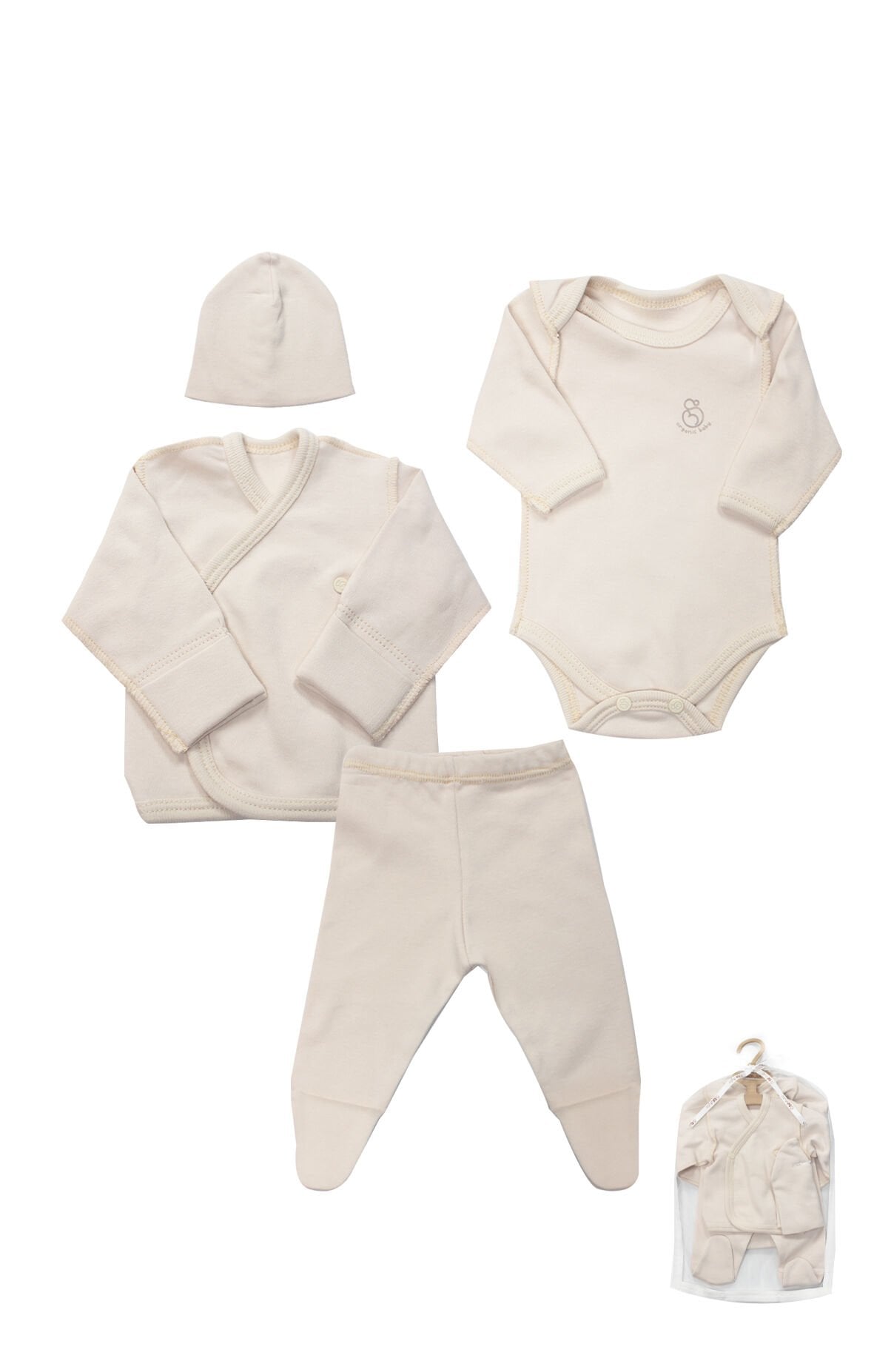 Bistyle 4Lü Prematüre Hastane Çıkışı Hello Family 23101 Bej